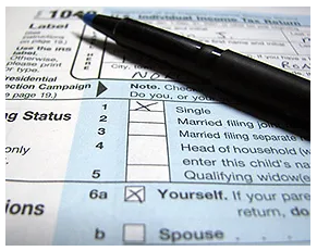 picture of a tax form